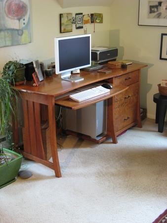 Cherry Desk with Curved Legs | Home Office